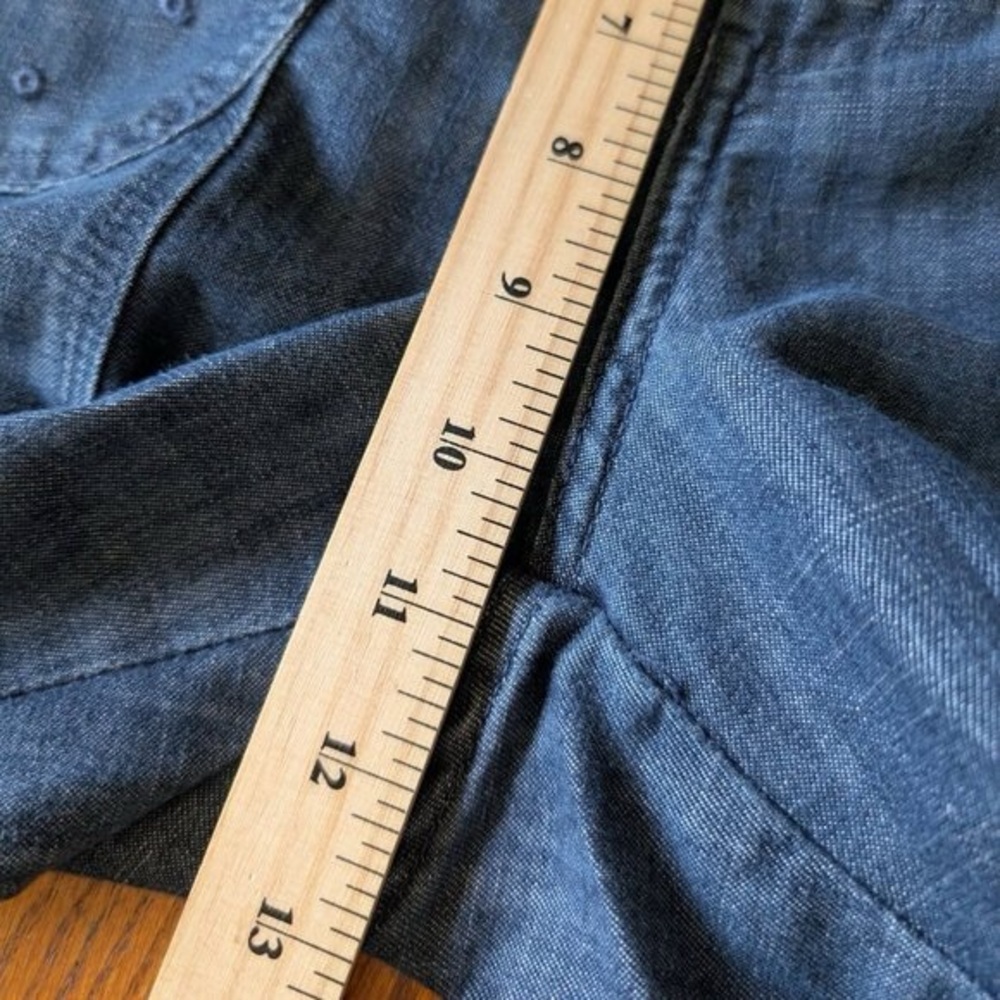 Lee Capri Natural Fit Just Below the waist Demin Cropped Cargo Straight Legs - Picture 6 of 9